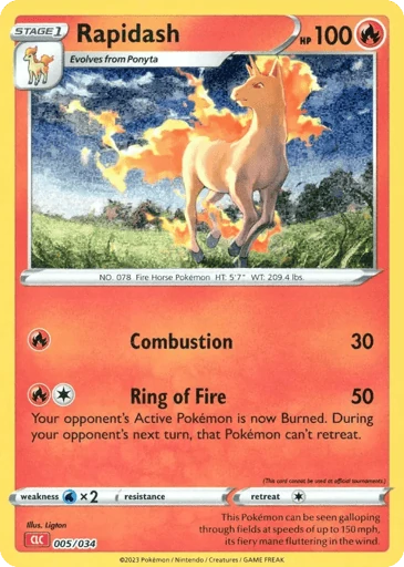 Rapidash — Pokémon TCG Classic - Charizard #5