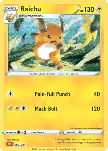 Raichu — Pokémon TCG Classic - Charizard #9