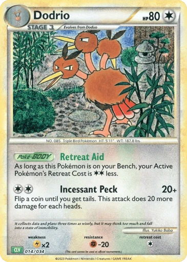 Dodrio — Pokémon TCG Classic - Venusaur #14