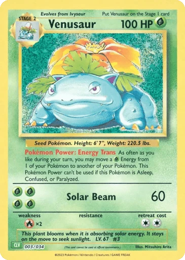 Venusaur — Pokémon TCG Classic - Venusaur #3