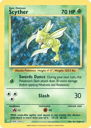 Scyther — Pokémon TCG Classic - Venusaur #6