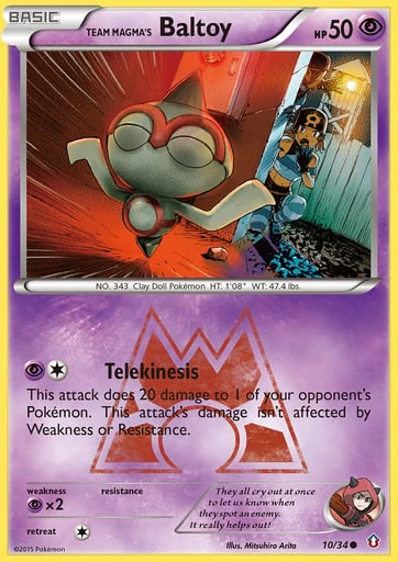 Team Magma's Baltoy — Double Crisis #10