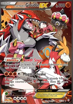 Team Magma's Groudon-EX Double Crisis #15