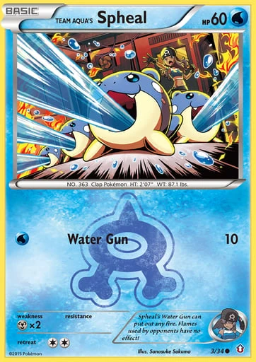 Team Aqua's Spheal — Double Crisis #3