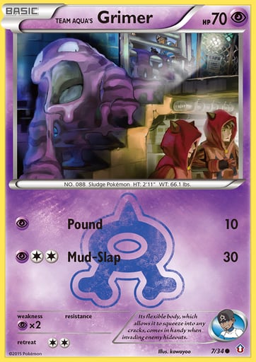 Team Aqua's Grimer — Double Crisis #7