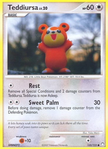 Teddiursa — Mysterious Treasures #105