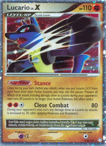 Lucario LV.X — Mysterious Treasures #122
