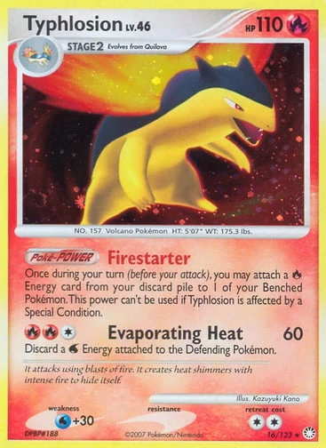 Typhlosion — Mysterious Treasures #16