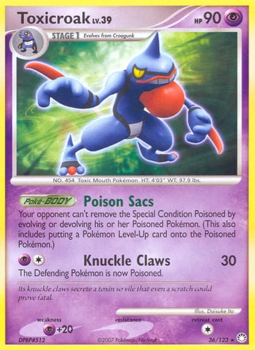 Toxicroak — Mysterious Treasures #36