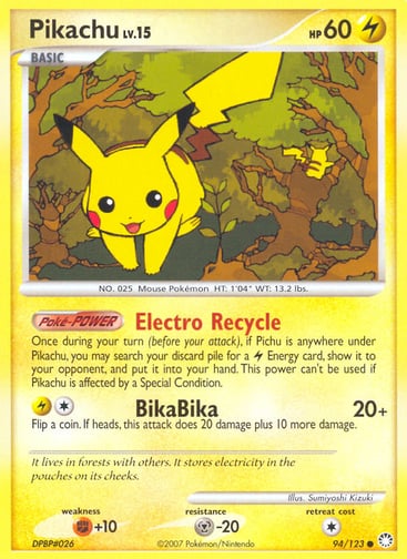 Pikachu — Mysterious Treasures #94