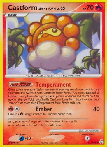 Castform Sunny Form Price – Surging Sparks #195/191