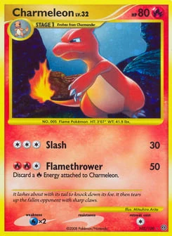 Gold Pokémon Cards — Charmeleon