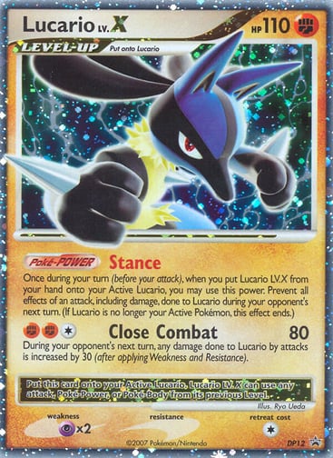 Lucario LV.X — DP Black Star Promos #DP12