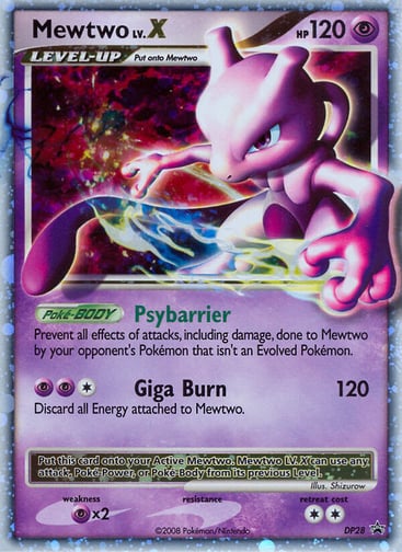 Mewtwo LV.X — DP Black Star Promos #DP28