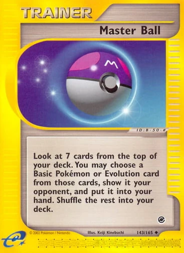 Master Ball — Expedition Base Set #143