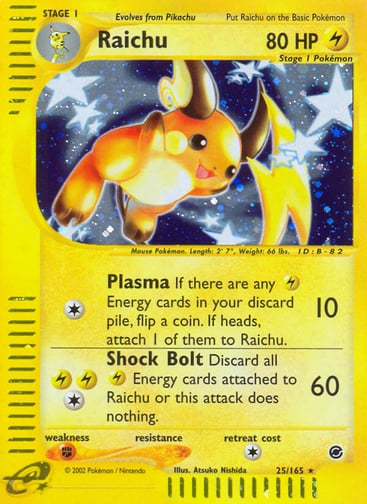 Raichu — Expedition Base Set #25