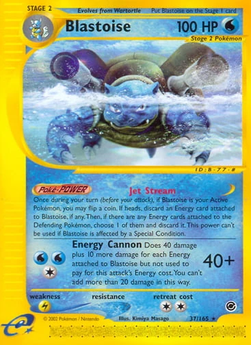 Blastoise — Expedition Base Set #37