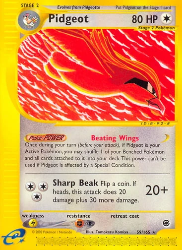 Pidgeot — Expedition Base Set #59