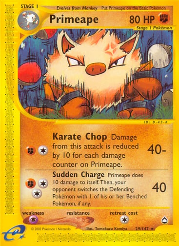 Primeape — Aquapolis #29