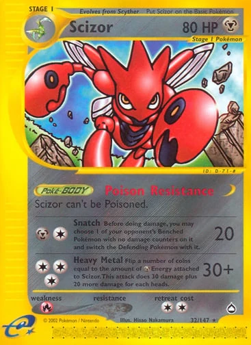 Scizor — Aquapolis #32