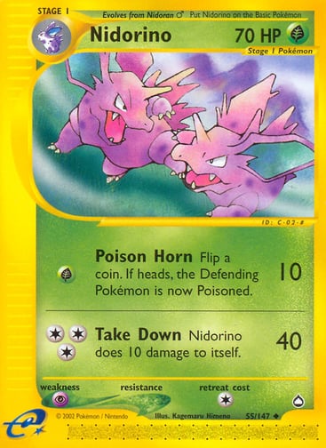 Nidorino — Aquapolis #55