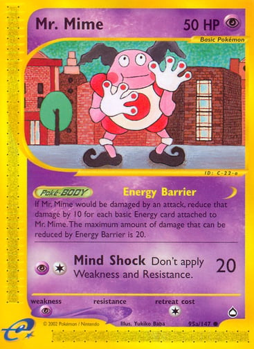 Mr. Mime — Aquapolis #95