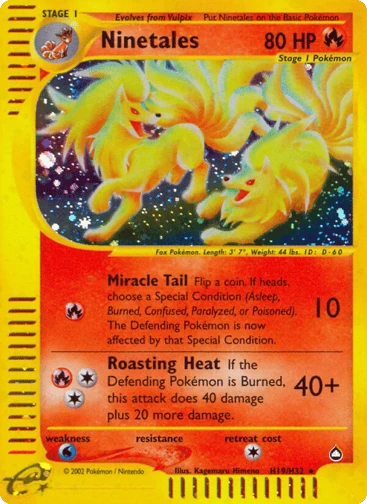 Ninetales — Aquapolis #H19