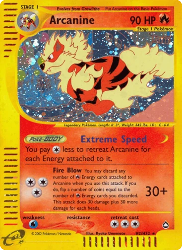Arcanine — Aquapolis #H2