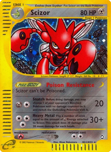 Scizor — Aquapolis #H21