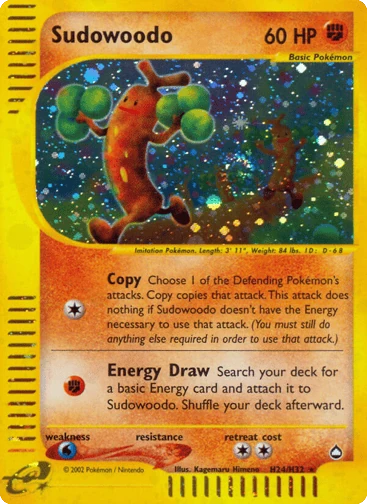 Sudowoodo — Aquapolis #H24