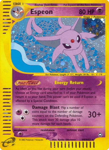 Espeon — Aquapolis #H9