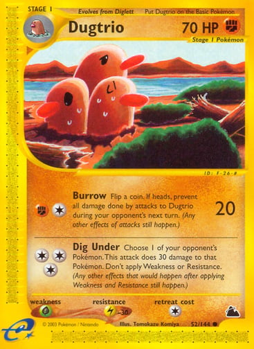 Dugtrio — Skyridge #52
