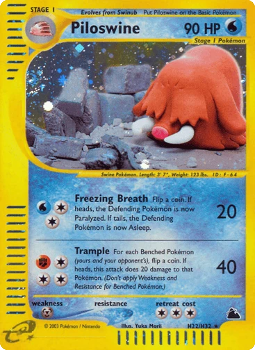 Piloswine — Skyridge #H22