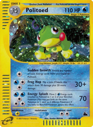 Politoed — Skyridge #H23