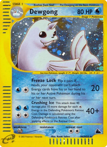 Dewgong — Skyridge #H6
