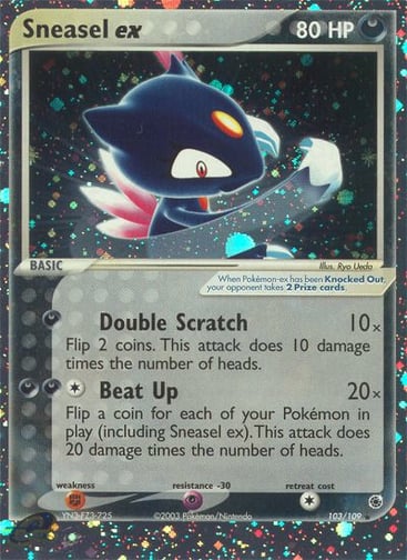 Sneasel ex — Ruby & Sapphire #103