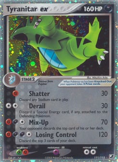 EX Pokémon Cards — Tyranitar ex