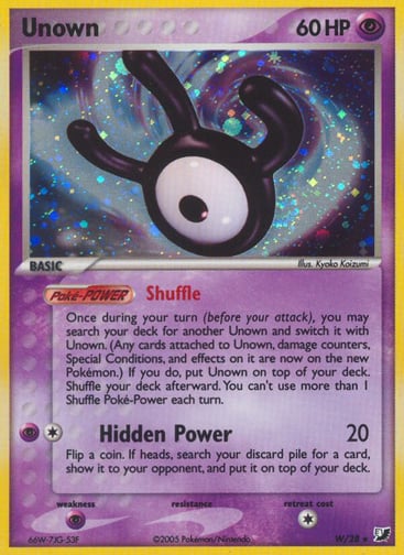 Unown — Unseen Forces #W