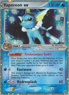 EX Pokémon Cards — Vaporeon ex