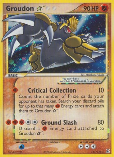 Groudon ☆ — Delta Species #111