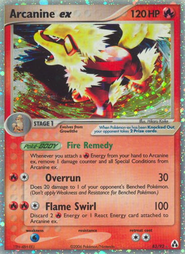 Arcanine ex — Legend Maker #83