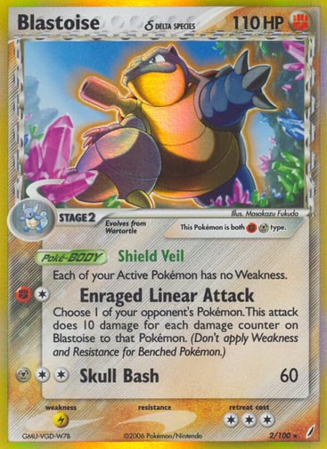 Blastoise δ — Crystal Guardians #2