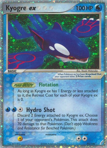 Kyogre ex — Crystal Guardians #95