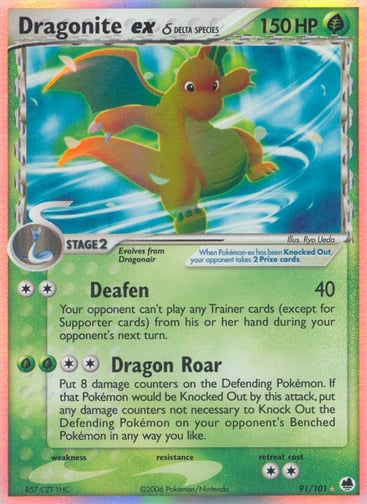 Dragonite ex δ — Dragon Frontiers #91