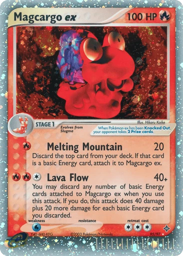 Magcargo ex — Dragon #95