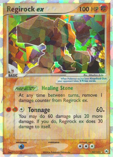 Regirock ex — Hidden Legends #98
