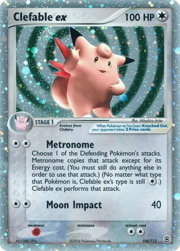 Clefable ex — FireRed & LeafGreen #106
