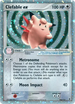 EX Pokémon Cards — Clefable ex