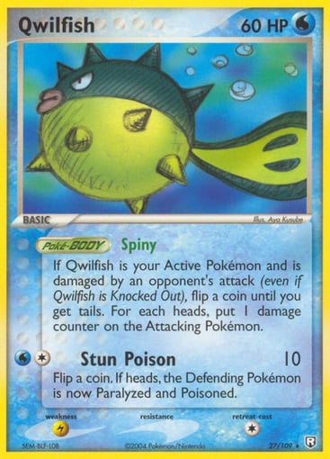 Qwilfish — Team Rocket Returns #27