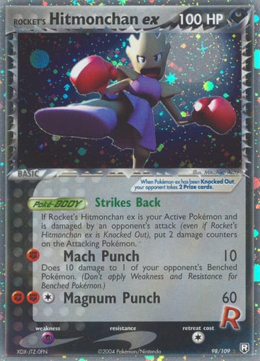 Rocket's Hitmonchan ex — Team Rocket Returns #98